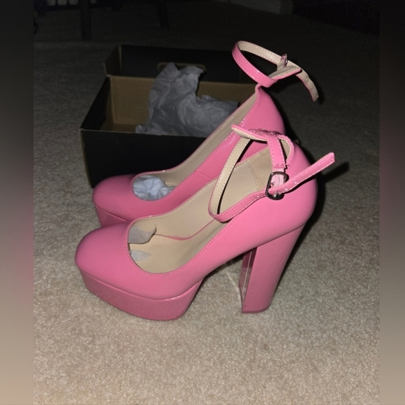 Fashion Nova Shoes - CLEARANCE FASHION NOVA Women's sz 9 Pink Patent Platform Heels